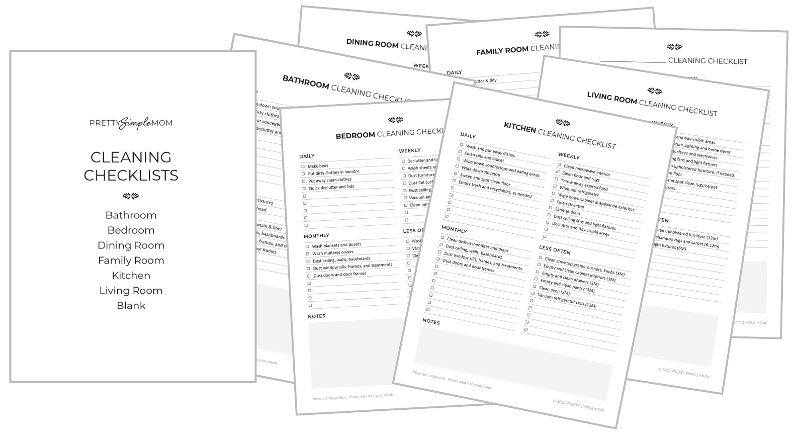 Complete Bedroom Cleaning Checklist + Free Printable Pretty Simple Mom