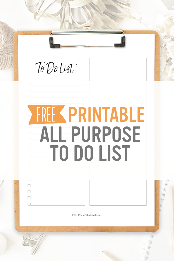 basic to do list free printable pretty simple mom