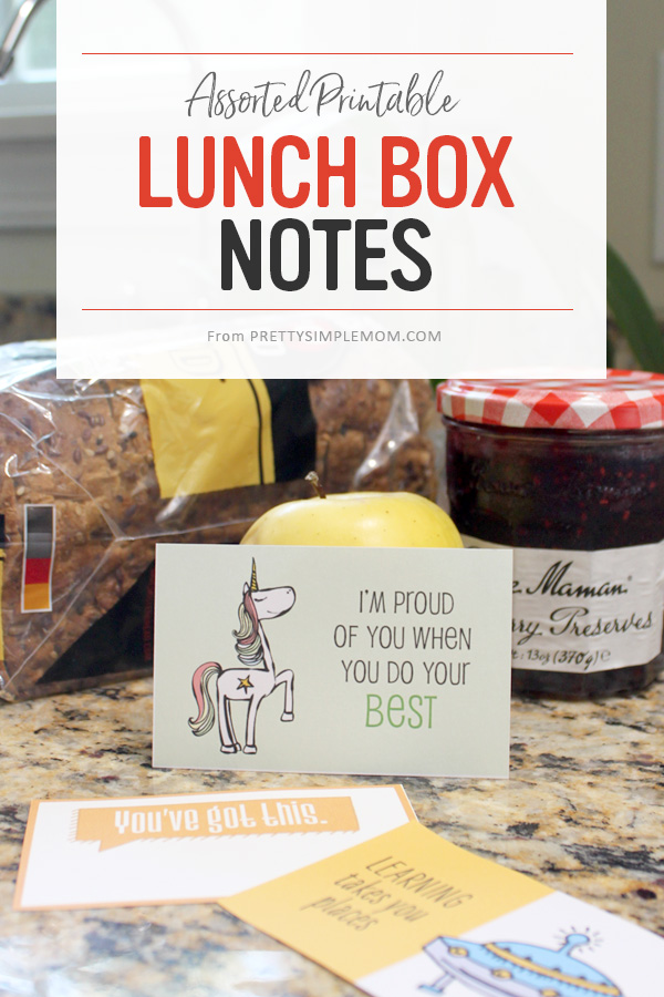 encouraging lunch box notes