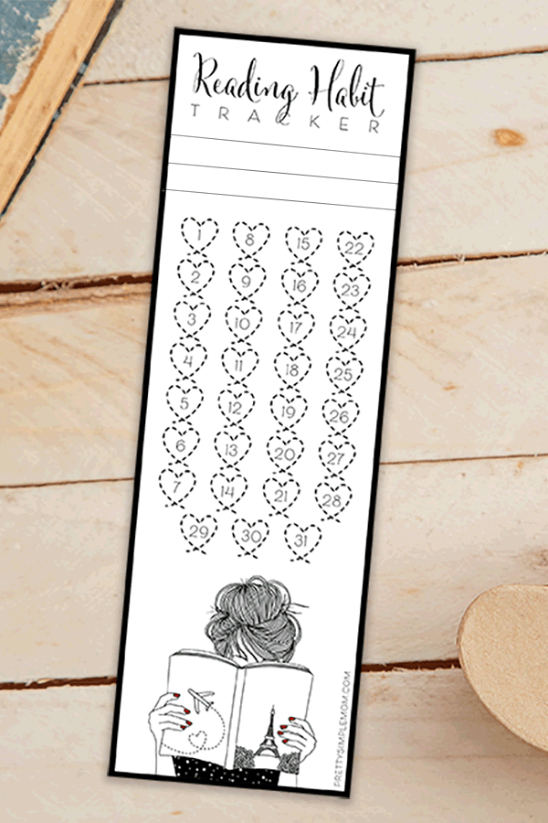 Book Tracker Bookmark Printable Printable Word Searches
